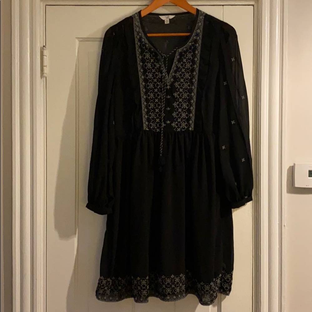 Flowy peasant dress
